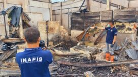 Diduga Korsleting, Inafis Polres Banggai Mulai Olah TKP di Pasar Sentral Luwuk