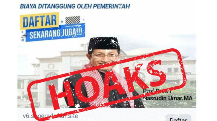 Hoaks rekrutmen petugas haji (Ist)