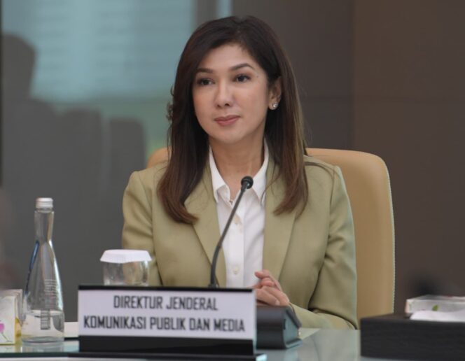 
					Direktur Jenderal Komunikasi Publik dan Media (Dirjen KPM) Kementerian Komunikasi dan Digital (Kemkomdigi), Fifi Aleyda Yahya