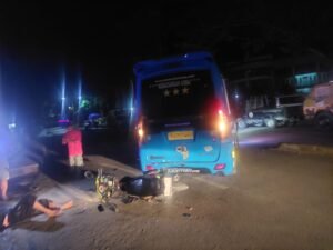 Diduga Mabuk, Pria Asal Tataba Banggai Kepulauan Tabrak Belakang Mobil