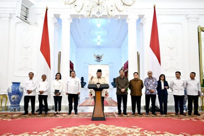 
					Presiden Prabowo Subianto konfrensi pers (Foto: Biro Pers Setpres)