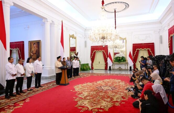 
					Presiden Prabowo Subianto konfrensi pers (Foto: Biro Pers Setpres)