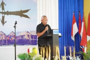 Bupati Sofyan Kaepa di Musda Kerukunan Keluarga Sama Banggai Laut, (Ist)