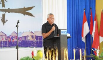Bupati Sofyan Kaepa di Musda Kerukunan Keluarga Sama Banggai Laut, (Ist)