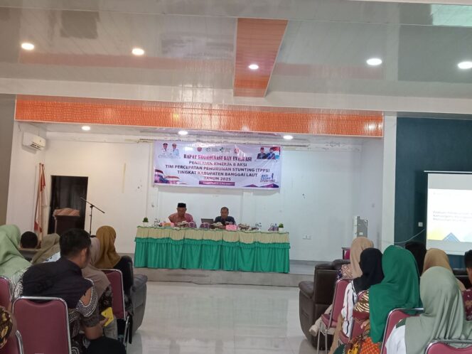 
					Rakor Evaluasi Penilaian Kinerja 8 Aksi Penurunan Stunting, A.R Pandei : Mohon Siapkan Data yang Rapi saat Penilaian