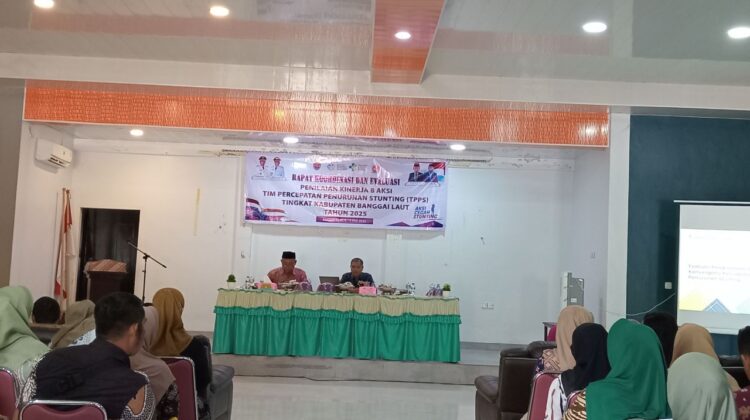 Rakor Evaluasi Penilaian Kinerja 8 Aksi Penurunan Stunting, A.R Pandei : Mohon Siapkan Data yang Rapi saat Penilaian