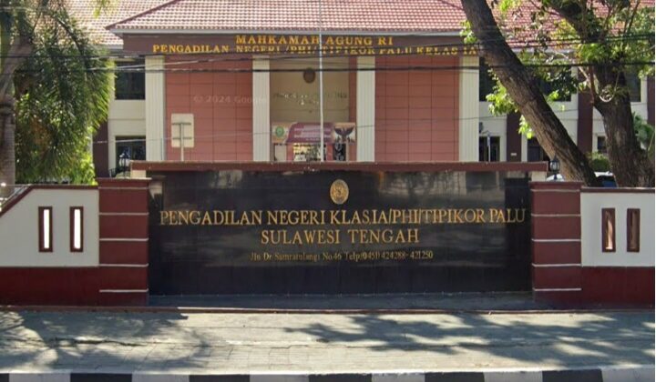 Pengadilan Negeri Klas IA/PHI/TIPIKOR Palu (Tangkapan layar)