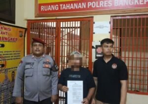Kepala Desa Matanga, Banggai Laut, Aryando Mataiya insial AM ditahan Kepolisian (Ist)