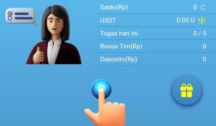 Tampilan awal saat masuk di situs omcjob.com (Tangkapan layar)