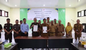 Penandatanganan MoU antara Kejaksaan dan Inspektorat Banggai Laut (Istimewa)
