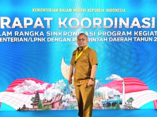 Sekretaris Daerah Banggai Kepulauan, Muhamad Aris Susanto mengikuti Rakornas Sekda Se-Indonesia di kampus IPDN, Jatinagor, Jawa Barat (Istimewa)
