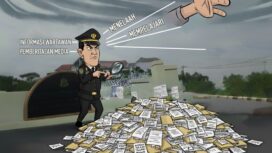 Ilustrasi Jaksa menelaah informasi dari pemberitaan wartawan