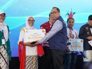 Alma Hidayah A. Lauri, Relawan literasi masyarakat (Relima) Kabupaten Banggai Laut sabet penghargaan atas juara ke-3 pada lomba yang digelar Perpusnas RI (Ist)