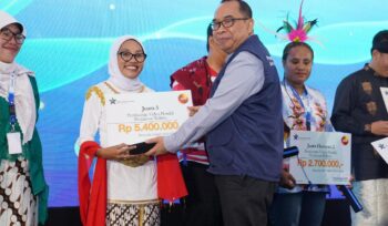Alma Hidayah A. Lauri, Relawan literasi masyarakat (Relima) Kabupaten Banggai Laut sabet penghargaan atas juara ke-3 pada lomba yang digelar Perpusnas RI (Ist)