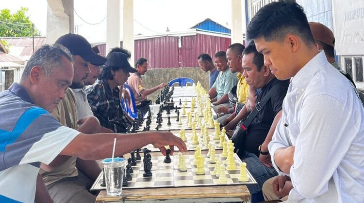 Turnamen Catur yang digelar oleh Percasi Banggai Laut (Foto : Istimewa)