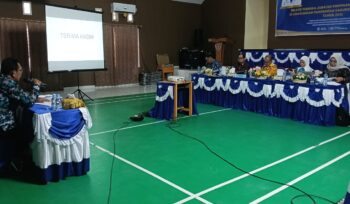 Prosesi seleksi wawancara dan presentasi makalah pada seleksi JPT Pratama eselon II.b (Foto : Ist)