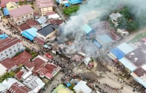 Kebakaran di desa Baka (Foto  : RA_Salatun/Istimewa)
