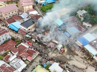 Kebakaran di desa Baka (Foto  : RA_Salatun/Istimewa)