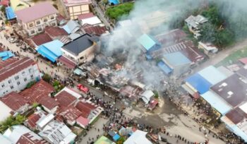 Kebakaran di desa Baka (Foto  : RA_Salatun/Istimewa)