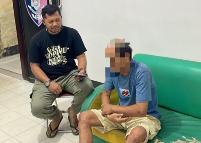 
					Pelaku Penikaman saat ditahan polisi (Ist)