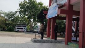 Wabup Ablit saat menyampaikan amanat pembina pada peringatan hari desa nasional 2026 (Foto: Nomo/BanggaiTerkini)