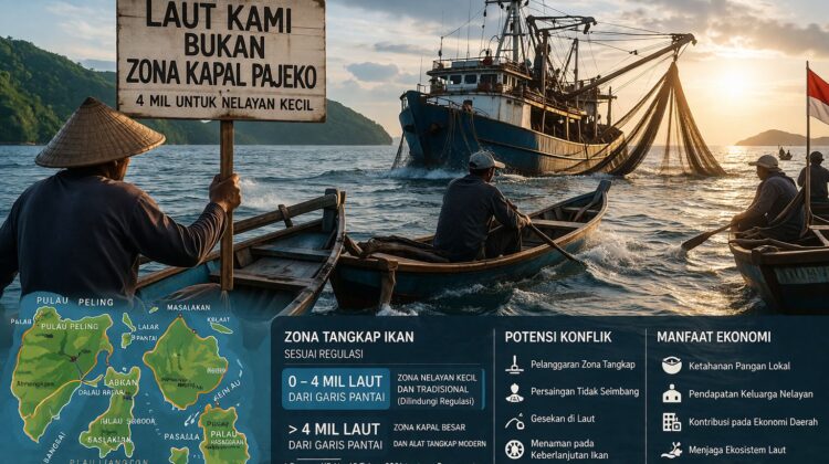 Laut Sama Nasib Berbeda, Nelayan Tradisional dan Bayang-Bayang Kapal Pajeko di Banggai Kepulauan