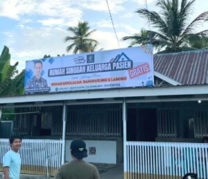 Rumah singgah gratis yang disediakan Anggota DPD RI Andhika Mayrizal Amir dan Yayasan SAAF bagi keluarga pasien di RSUD Banggai (Istimewa)