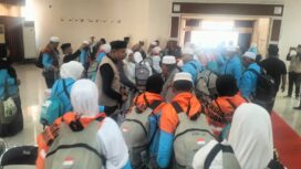 Jemaah Haji tiba di Palu Sulteng (Ist)