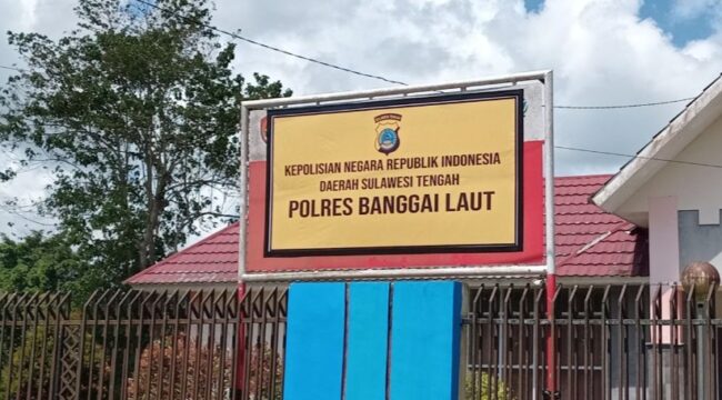 Kantor sementara Polres Banggai Laut (Foto : Banggai Terkini)