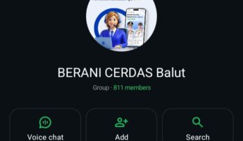 Grub WhatsApp Berani Cerdas Banggai Laut (tangkapan layar)