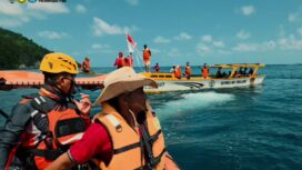 Proses pencarian oleh Unit SAR Banggai Laut (Foto: Basarnas)