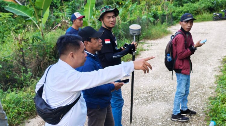 Kantah Banggai Laut Laksanakan Pengukuran Bidang Tanah Kegiatan Lintas Sektor