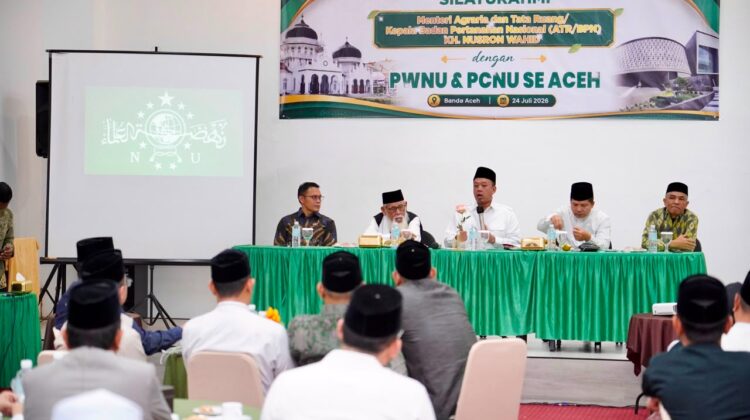 Menteri Nusron Ajak PWNU dan PCNU Se-Aceh Percepat Sertipikasi Tanah Wakaf
