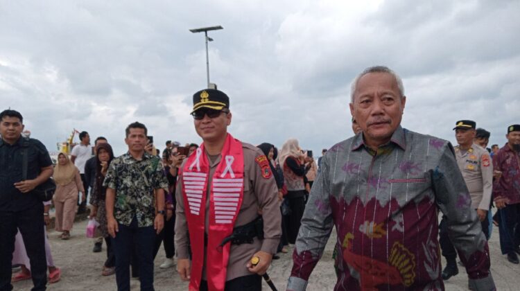 Bupati Sofyan Kaepa sambut Kapolres pertama Banggai Laut AKBP Sony Laway (Foto : Nomo/BanggaiTerkini)