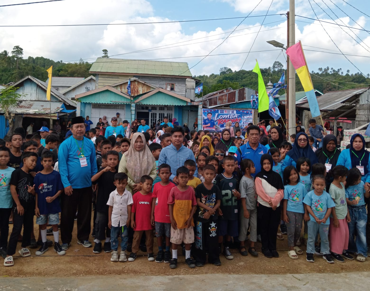 Semarak HUT RI ke-81 dan HUT Partai Demokrat ke-25, Anggota DPRD Banggai Laut Fraksi Demokrat Gelar Beragam Lomba Rakyat