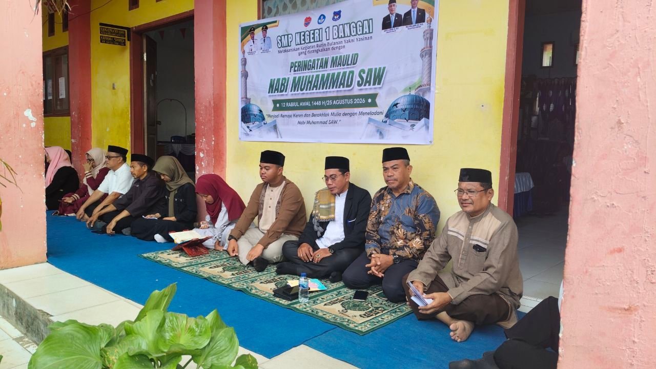 Peringatan Maulid Nabi di SMPN 1 Banggai (Ist)