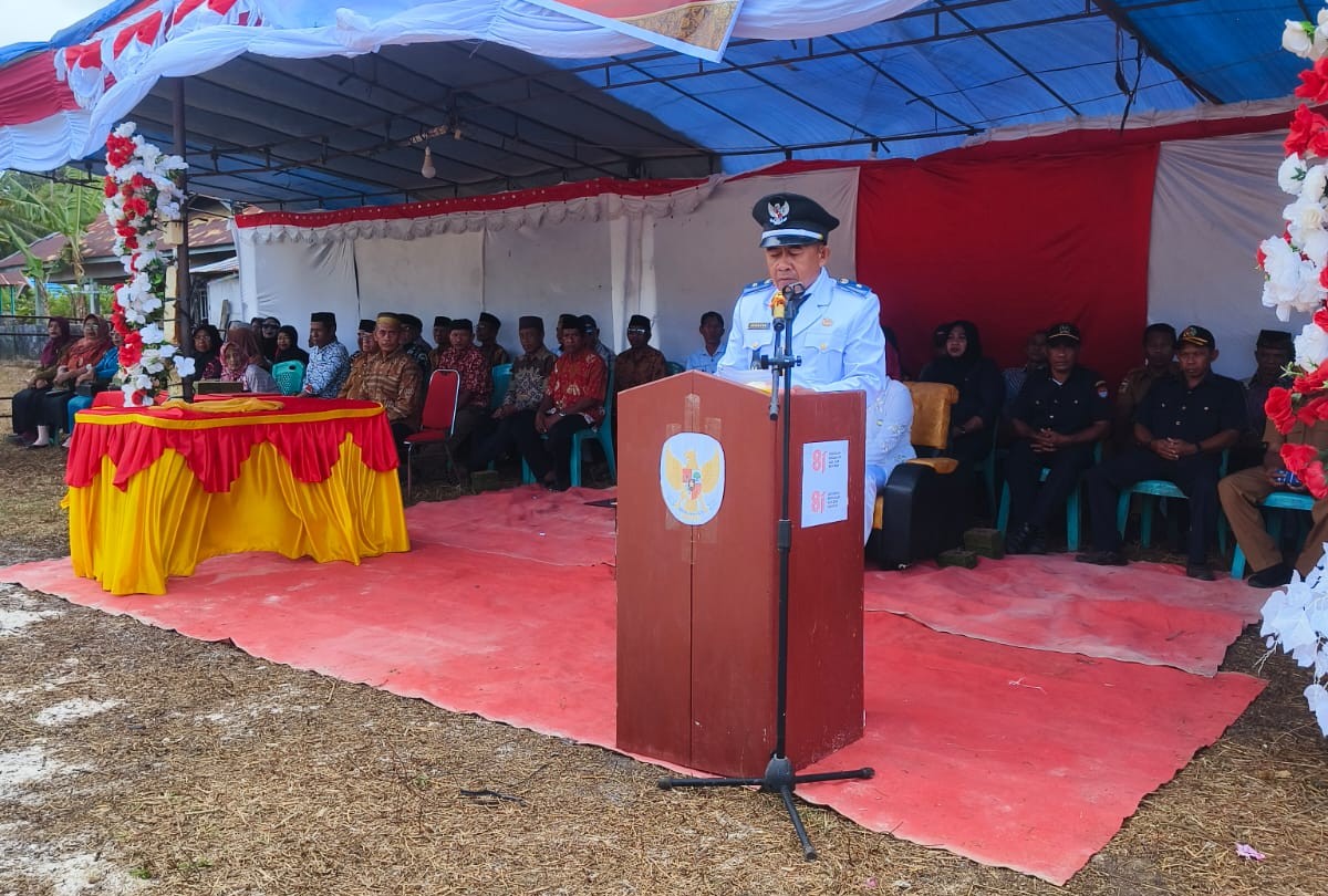 Pemdes Bolokut dan Warga Khidmat Laksanakan Upacara HUT ke-81 RI