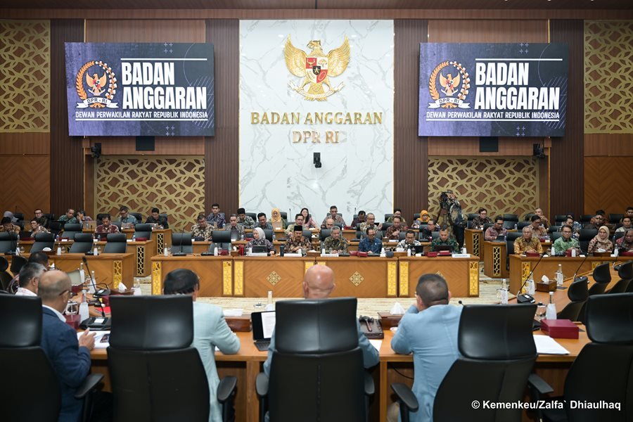 Suasan rapat Banggar DPR RI. FOTO : Kemenkeu