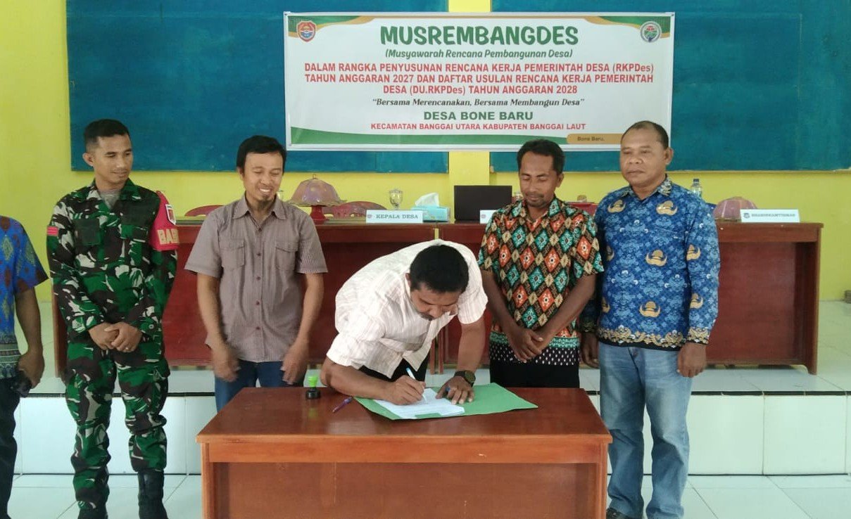 Penyusunan RKPDes 2027 Desa Bone Baru, Kades : Kami Berupaya Berikan yang Terbaik untuk Desa