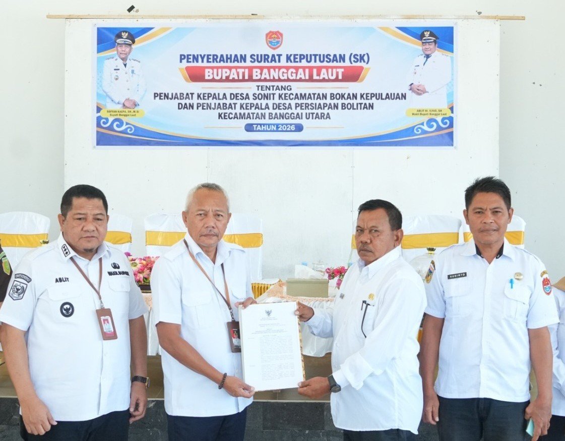 Bupati Sofyan Kaepa Tunjuk Sartono Katung Jadi Pj Kades Sonit