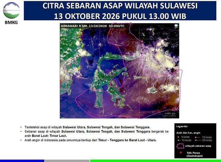 Kabut Asap Karhutla Mulai Kepung Banggai Laut dan Banggai Kepulauan